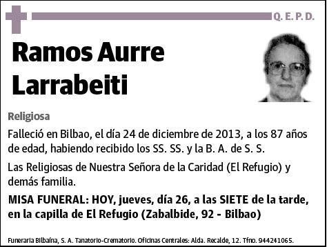 AURRE LARRABEITI,RAMOS