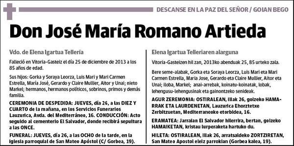 ROMANO ARTIEDA,JOSE MARIA