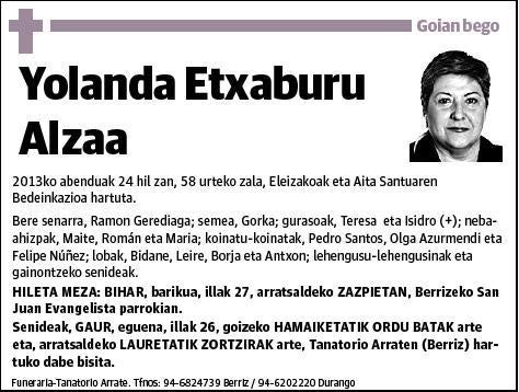 ETXABURU ALZAA,YOLANDA