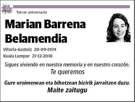 BARRENA BELAMENDIA,MARIAN