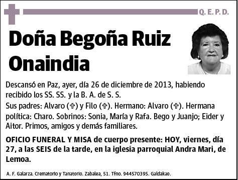 RUIZ ONAINDIA,BEGOÑA