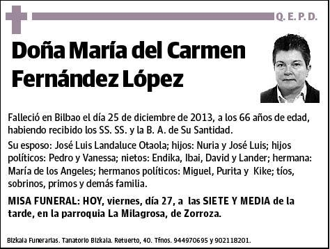 FERNANDEZ LOPEZ,MARIA DEL CARMEN