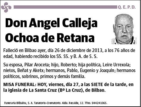 CALLEJA OCHOA DE RETANA,ANGEL