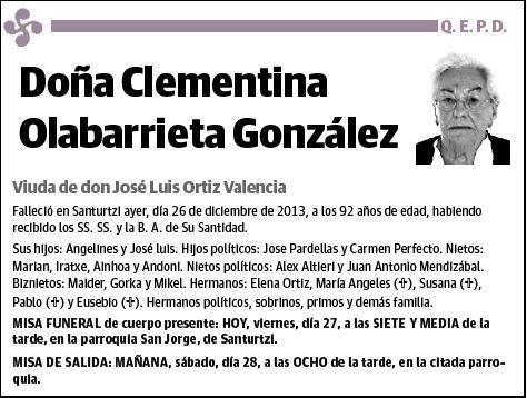 OLABARRIETA GONZALEZ,CLEMENTINA