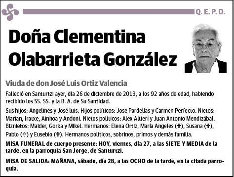 OLABARRIETA GONZALEZ,CLEMENTINA