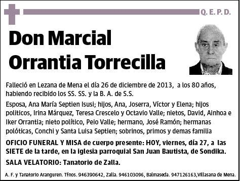 ORRANTIA TORRECILLA,MARCIAL