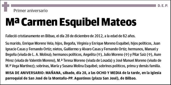 ESQUIBEL MATEOS,Mª CARMEN