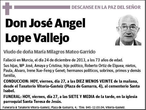 LOPE VALLEJO,JOSE ANGEL