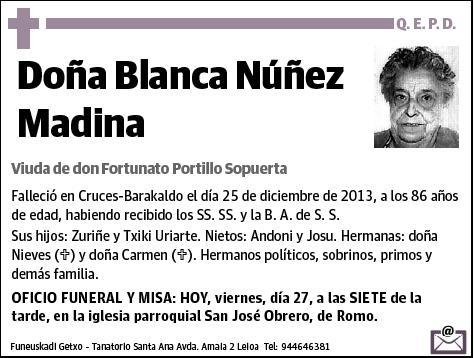 NUÑEZ MADINA,BLANCA