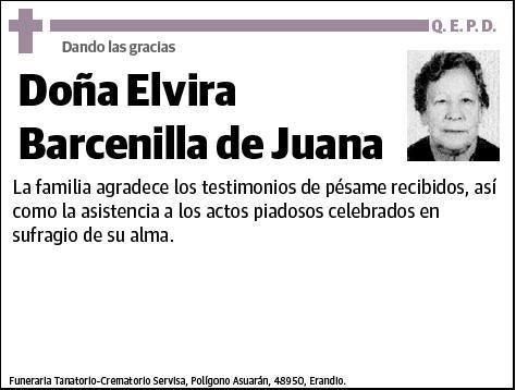 BARCENILLA DE JUANA,ELVIRA