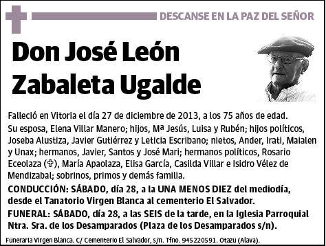 ZABALETA UGALDE,JOSE LEON