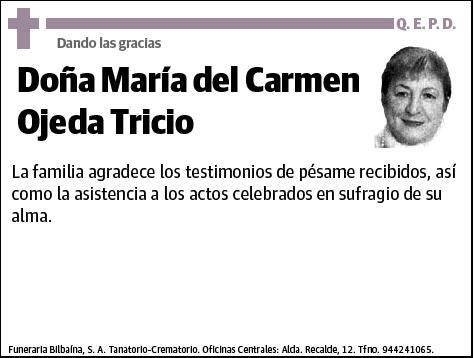 OJEDA TRICIO,MARIA DEL CARMEN