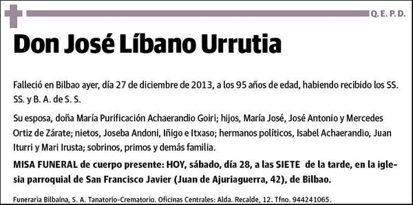 LIBANO URRUTIA,JOSE