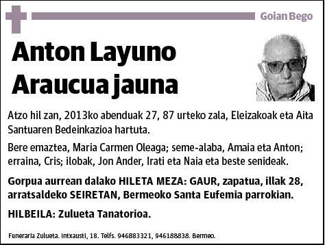 LAYUNO ARAUCUA,ANTON