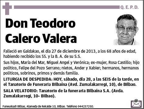 CALERO VALERA,TEODORO