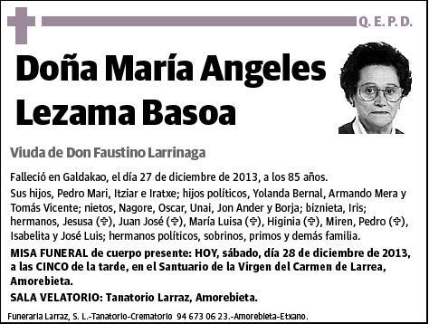 LEZAMA BASOA,MARIA ANGELES