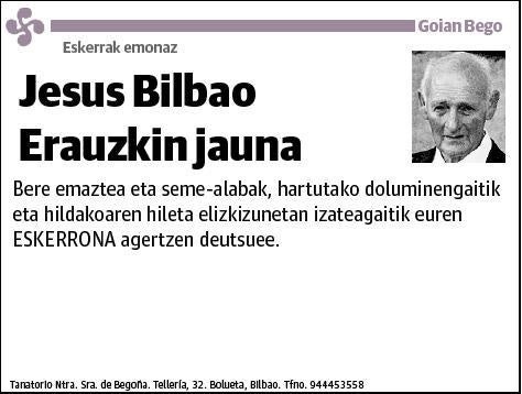 BILBAO ERAUZKIN,JESUS