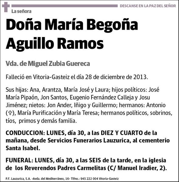 AGUILLO RAMOS,MARIA BEGOÑA