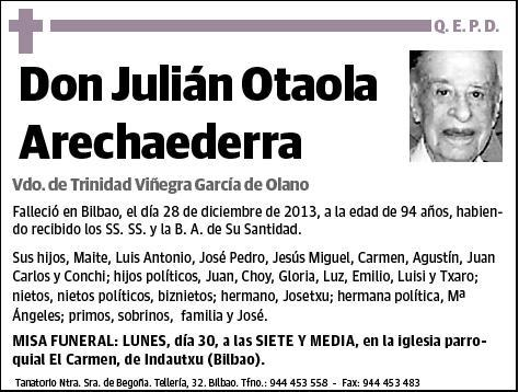 OTAOLA ARECHEDERRA,JULIAN