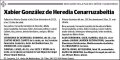 GONZALEZ DE HEREDIA CENARRUZABEITIA,XABIER