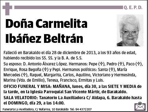 IBAÑEZ BELTRAN,CARMELITA