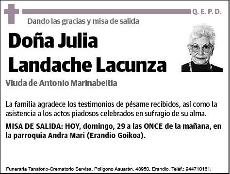 LANDACHE LACUNZA,JULIA