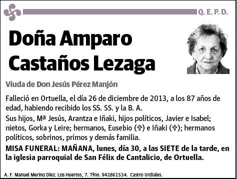 CASTAÑOS LEZAGA,AMPARO