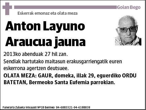 LAYUNO ARAUCA,ANTON