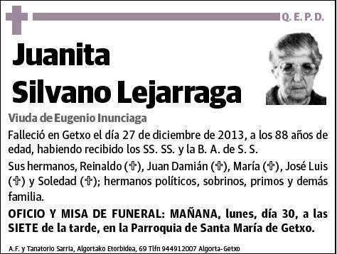 SILVANO LEJARRAGA,JUANITA