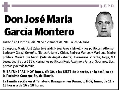 GARCIA MONTERO,JOSE MARIA