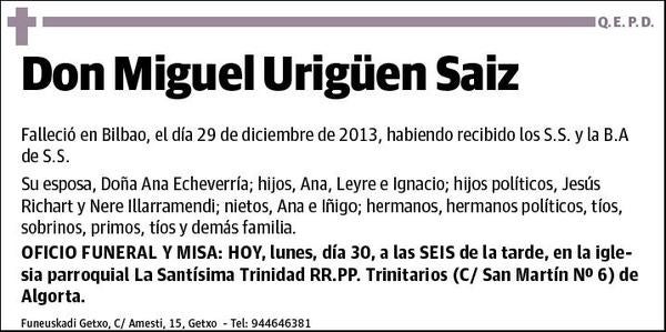 URIGÜEN SAIZ,MIGUEL