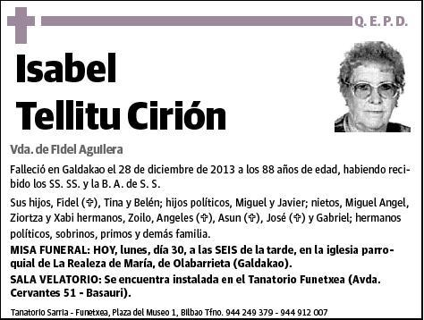 TELLITU CIRION,ISABEL