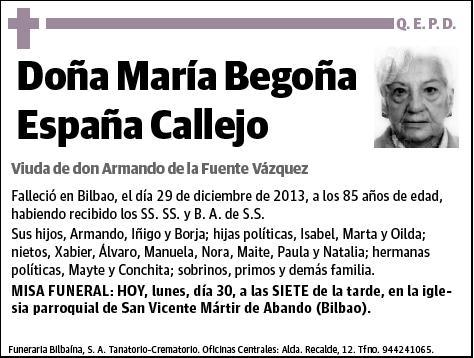 ESPAÑA CALLEJO,MARIA BEGOÑA