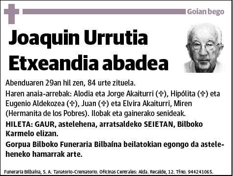 URRUTIA ETXEANDIA,JOAQUIN