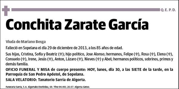 ZARATE GARCIA,CONCHITA