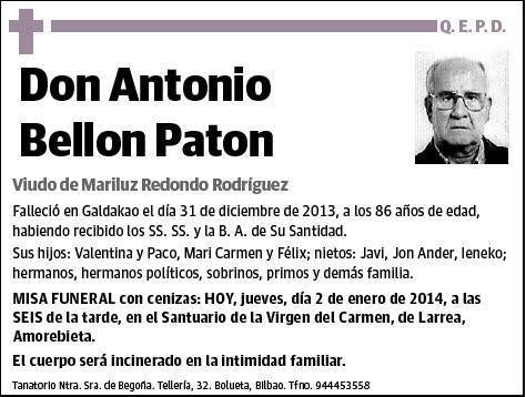 BELLON PATON,ANTONIO