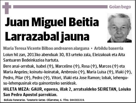 BEITIA LARRAZABAL,JUAN MIGUEL