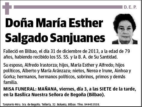 SALGADO SANJUANES,MARIA ESTHER