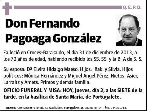 PAGOAGA GONZALEZ,FERNANDO