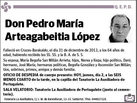 ARTEAGABEITIA LOPEZ,PEDRO MARIA