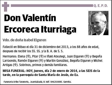 ERCORECA ITURRIAGA,VALENTIN