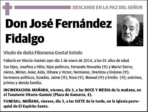 FERNANDEZ FIDALGO,JOSE