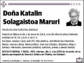 SOLAGAISTOA MARURI,KATALIN