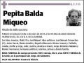BALDA MIQUEO,PEPITA