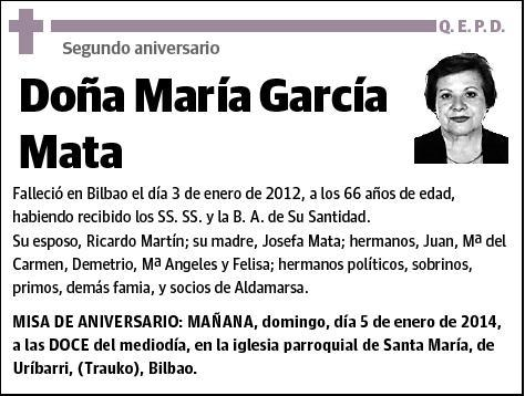 GARCIA MATA,MARÍA