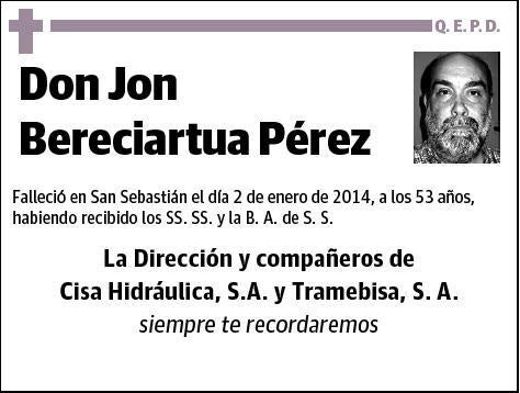 BERECIARTUA PEREZ,JON