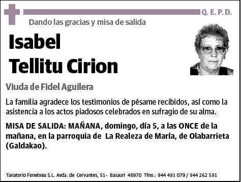 TELLITU CIRION,ISABEL