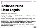 LLANO ANGULO,SATURNINA