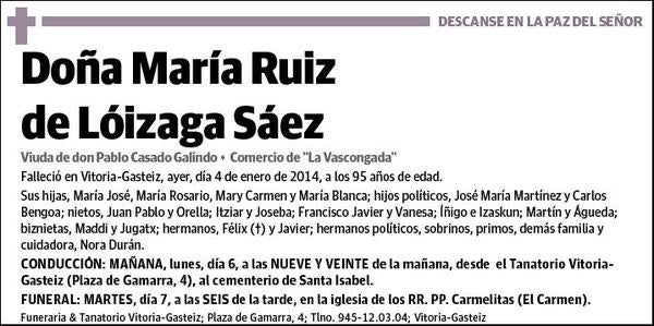 RUIZ DE LOIZAGA SAEZ,MARIA