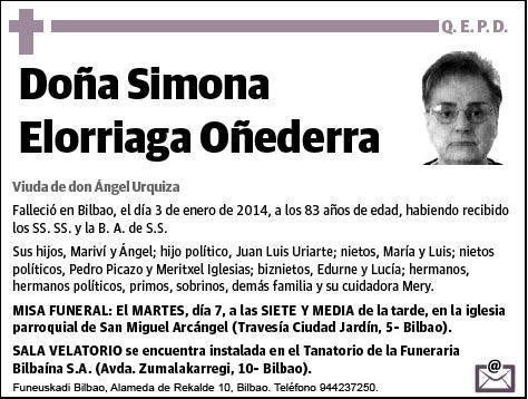 ELORRIAGA OÑEDERRA,SIMONA